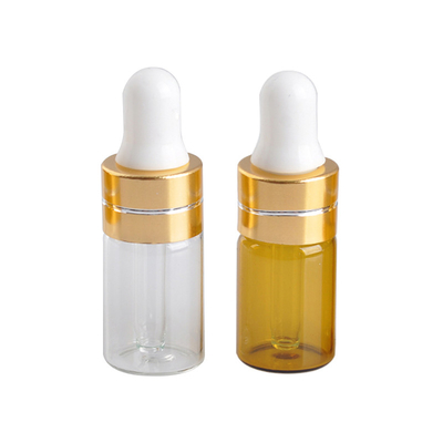 ขวดน้ำมันหอมระเหย 3ml ขวดหยดตาแก้วสีน้ำตาล
