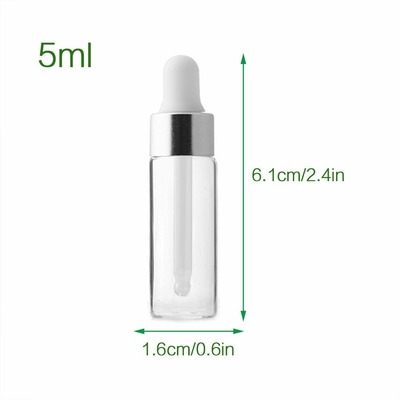 ขวดน้ำมันหอมระเหยขนาดเล็ก 5 มล. OEM ODM ขวดหยดแก้ว