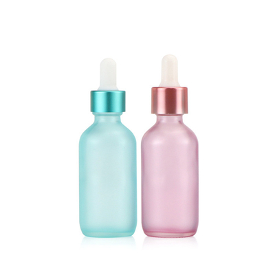 ขวดน้ำมันหอมระเหยแก้วกึ่งโปร่งใสสีน้ำเงินสีชมพู 30ml