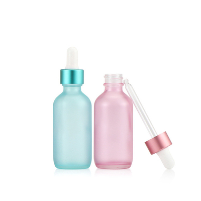 ขวดน้ำมันหอมระเหยแก้วกึ่งโปร่งใสสีน้ำเงินสีชมพู 30ml