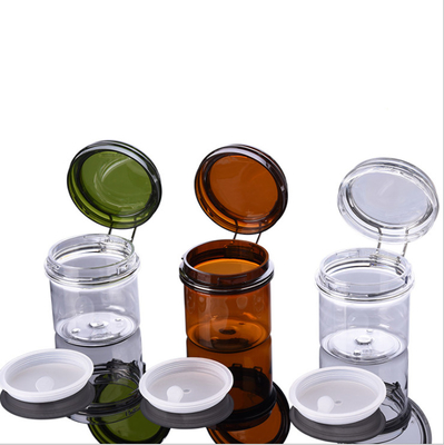 Lotions Oils Clear Brown แต่งหน้าขวดครีมเปล่าพร้อมฝาปิด 20ml