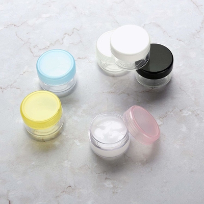 ODM 10ml ขวดครีมเครื่องสำอางขวดพลาสติกเปล่าพร้อมฝา PP