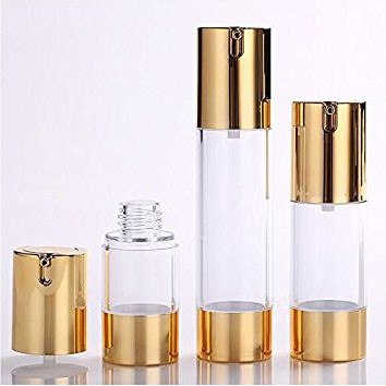 พลาสติก AS 50ml 30ml 15ml ขวดปั๊มสุญญากาศสำหรับเครื่องสำอาง