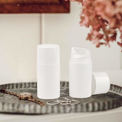 โลชั่น PP ขวดปั๊มสุญญากาศ 50ml พร้อมการพิมพ์สกรีน