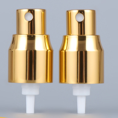 ฝาอลูมิเนียมสีทองขนาดเล็ก 20/410 Fine Mist Sprayer พร้อม Tube