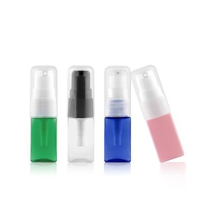 ขวดโลชั่นพลาสติกเปล่า 10 มล. พร้อมปั๊มสีเขียวใสสีน้ำเงินชมพู