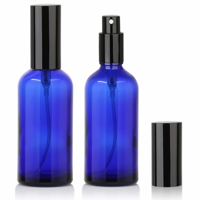 ขวดสเปรย์เครื่องสำอาง LinDeer 50ml สีฟ้าพร้อมเครื่องพ่นหมอกสีดำ