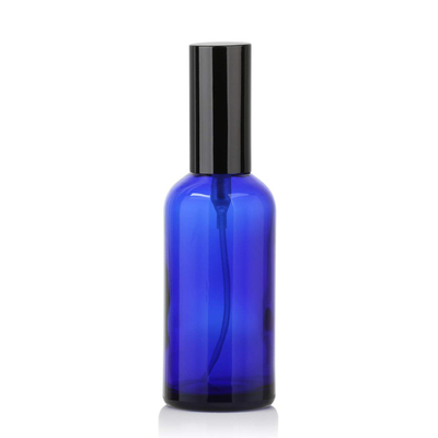 ขวดสเปรย์เครื่องสำอาง LinDeer 50ml สีฟ้าพร้อมเครื่องพ่นหมอกสีดำ