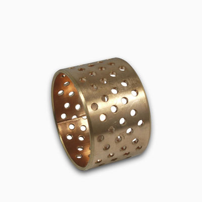 ชิ้นส่วนเครื่องจักรที่ใช้แล้วไม่ต้องบำรุงรักษาตลับลูกปืนทองแดงแข็ง